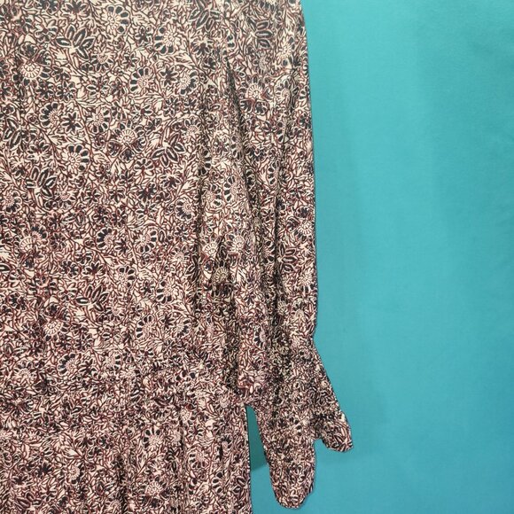 Ba&Sh Womens Floral Long Sleeve Maxi Dress Size 1 Viscose - Picture 11 of 11